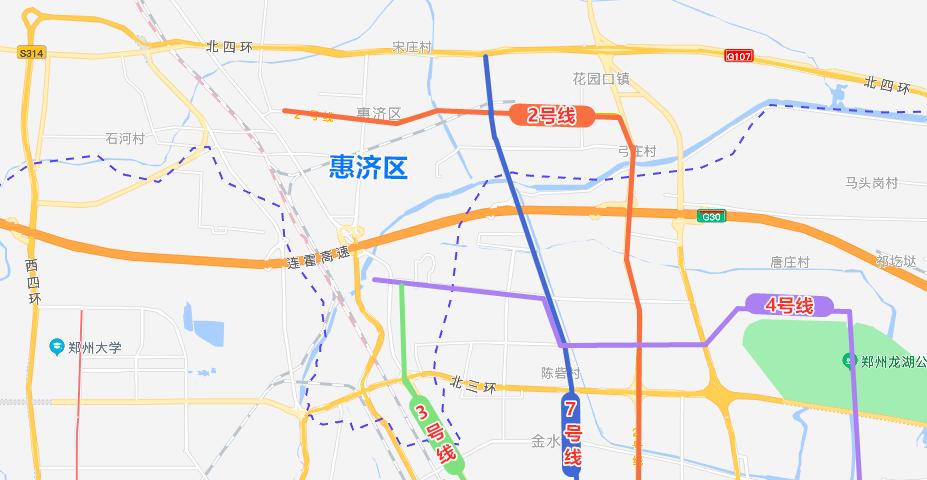 郑州地铁7号线最新线路图
