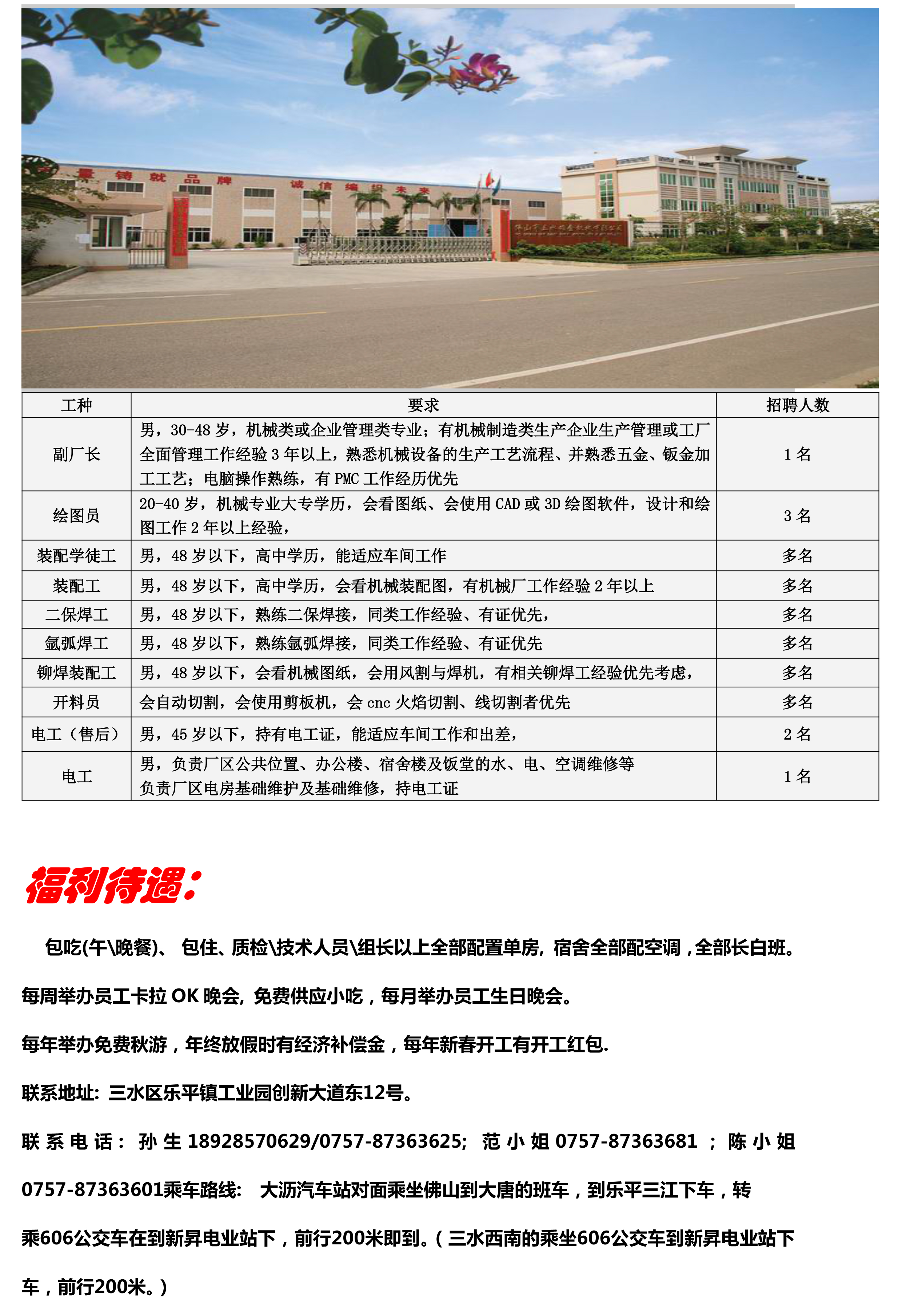 三达五金招聘最新消息